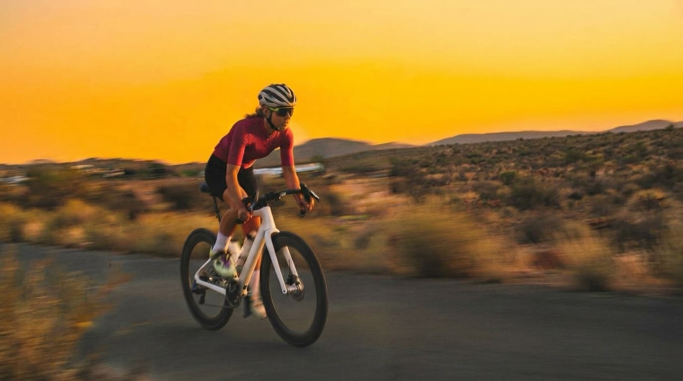Cyclist post-ride